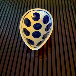 Polish Pottery Polka Dot Spoon Rest